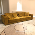 L shape 4 seater italian style leather sofa